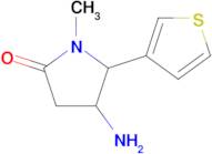 4-Amino-1-methyl-5-(thiophen-3-yl)pyrrolidin-2-one