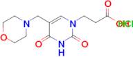 3-(5-(Morpholinomethyl)-2,4-dioxo-3,4-dihydropyrimidin-1(2h)-yl)propanoic acid hydrochloride