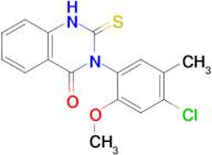 3-(4-chloro-2-methoxy-5-methylphenyl)-2-sulfanylidene-1,2,3,4-tetrahydroquinazolin-4-one