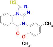 1-Mercapto-4-(2-methoxy-5-methylphenyl)-[1,2,4]triazolo[4,3-a]quinazolin-5(4h)-one