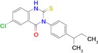 3-[4-(butan-2-yl)phenyl]-6-chloro-2-sulfanylidene-1,2,3,4-tetrahydroquinazolin-4-one