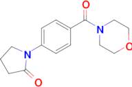 1-(4-(Morpholine-4-carbonyl)phenyl)pyrrolidin-2-one