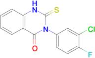 3-(3-chloro-4-fluorophenyl)-2-sulfanylidene-1,2,3,4-tetrahydroquinazolin-4-one