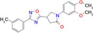1-(3,4-Dimethoxyphenyl)-4-(3-(m-tolyl)-1,2,4-oxadiazol-5-yl)pyrrolidin-2-one