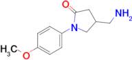 4-(Aminomethyl)-1-(4-methoxyphenyl)pyrrolidin-2-one