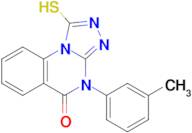 1-Mercapto-4-(m-tolyl)-[1,2,4]triazolo[4,3-a]quinazolin-5(4h)-one