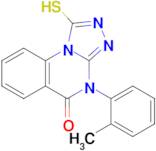 1-Mercapto-4-(o-tolyl)-[1,2,4]triazolo[4,3-a]quinazolin-5(4h)-one