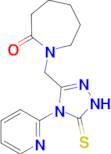 1-{[4-(pyridin-2-yl)-5-sulfanylidene-4,5-dihydro-1H-1,2,4-triazol-3-yl]methyl}azepan-2-one