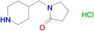 1-(Piperidin-4-ylmethyl)pyrrolidin-2-one hydrochloride