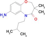 7-Amino-5-isopentyl-3,3-dimethyl-2,3-dihydrobenzo[b][1,4]oxazepin-4(5h)-one