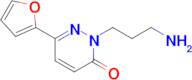 2-(3-Aminopropyl)-6-(furan-2-yl)pyridazin-3(2h)-one