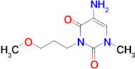 5-Amino-3-(3-methoxypropyl)-1-methylpyrimidine-2,4(1h,3h)-dione