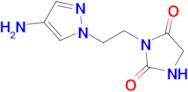 3-(2-(4-Amino-1h-pyrazol-1-yl)ethyl)imidazolidine-2,4-dione