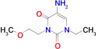 5-Amino-1-ethyl-3-(2-methoxyethyl)pyrimidine-2,4(1h,3h)-dione