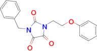 1-Benzyl-3-(2-phenoxyethyl)imidazolidine-2,4,5-trione