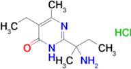 2-(2-aminobutan-2-yl)-5-ethyl-6-methyl-3,4-dihydropyrimidin-4-one hydrochloride