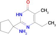 2-(1-aminocyclopentyl)-6-ethyl-5-methyl-3,4-dihydropyrimidin-4-one