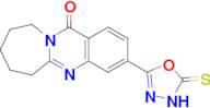 3-(5-sulfanylidene-4,5-dihydro-1,3,4-oxadiazol-2-yl)-6H,7H,8H,9H,10H,12H-azepino[2,1-b]quinazolin-12-one