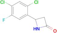 4-(2,4-Dichloro-5-fluorophenyl)azetidin-2-one