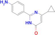 2-(4-Aminophenyl)-6-cyclopropylpyrimidin-4(3h)-one