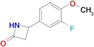 4-(3-Fluoro-4-methoxyphenyl)azetidin-2-one