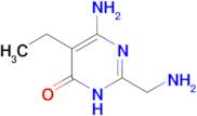 6-Amino-2-(aminomethyl)-5-ethylpyrimidin-4(3h)-one