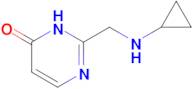 2-((Cyclopropylamino)methyl)pyrimidin-4(3h)-one