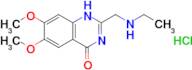 2-[(ethylamino)methyl]-6,7-dimethoxy-1,4-dihydroquinazolin-4-one hydrochloride