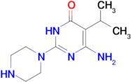 6-Amino-5-isopropyl-2-(piperazin-1-yl)pyrimidin-4(3h)-one