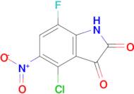 4-Chloro-7-fluoro-5-nitroindoline-2,3-dione