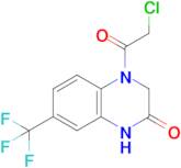 4-(2-Chloroacetyl)-7-(trifluoromethyl)-3,4-dihydroquinoxalin-2(1h)-one