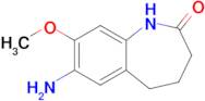 7-Amino-8-methoxy-1,3,4,5-tetrahydro-2h-benzo[b]azepin-2-one