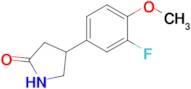 4-(3-Fluoro-4-methoxyphenyl)pyrrolidin-2-one