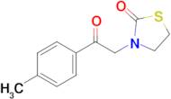 3-(2-Oxo-2-(p-tolyl)ethyl)thiazolidin-2-one