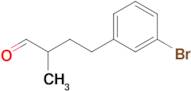 4-(3-Bromophenyl)-2-methylbutanal