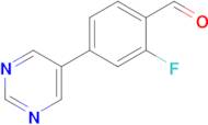 2-Fluoro-4-(pyrimidin-5-yl)benzaldehyde