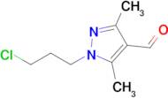 1-(3-Chloropropyl)-3,5-dimethyl-1h-pyrazole-4-carbaldehyde