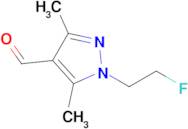 1-(2-Fluoroethyl)-3,5-dimethyl-1h-pyrazole-4-carbaldehyde