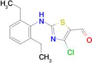 4-Chloro-2-((2,6-diethylphenyl)amino)thiazole-5-carbaldehyde