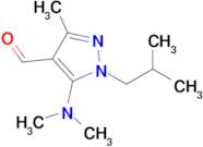 5-(Dimethylamino)-1-isobutyl-3-methyl-1h-pyrazole-4-carbaldehyde