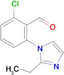 2-Chloro-6-(2-ethyl-1h-imidazol-1-yl)benzaldehyde