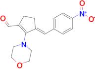 (e)-2-Morpholino-3-(4-nitrobenzylidene)cyclopent-1-ene-1-carbaldehyde