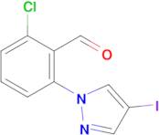 2-Chloro-6-(4-iodo-1h-pyrazol-1-yl)benzaldehyde