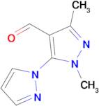 2',5'-Dimethyl-2'h-[1,3'-bipyrazole]-4'-carbaldehyde