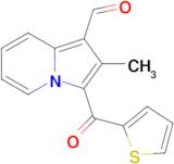 2-Methyl-3-(thiophene-2-carbonyl)indolizine-1-carbaldehyde