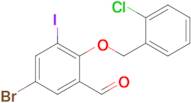 5-Bromo-2-((2-chlorobenzyl)oxy)-3-iodobenzaldehyde