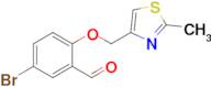 5-Bromo-2-((2-methylthiazol-4-yl)methoxy)benzaldehyde