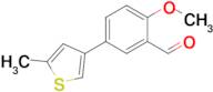 2-Methoxy-5-(5-methylthiophen-3-yl)benzaldehyde