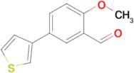 2-Methoxy-5-(thiophen-3-yl)benzaldehyde