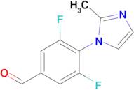 3,5-Difluoro-4-(2-methyl-1h-imidazol-1-yl)benzaldehyde